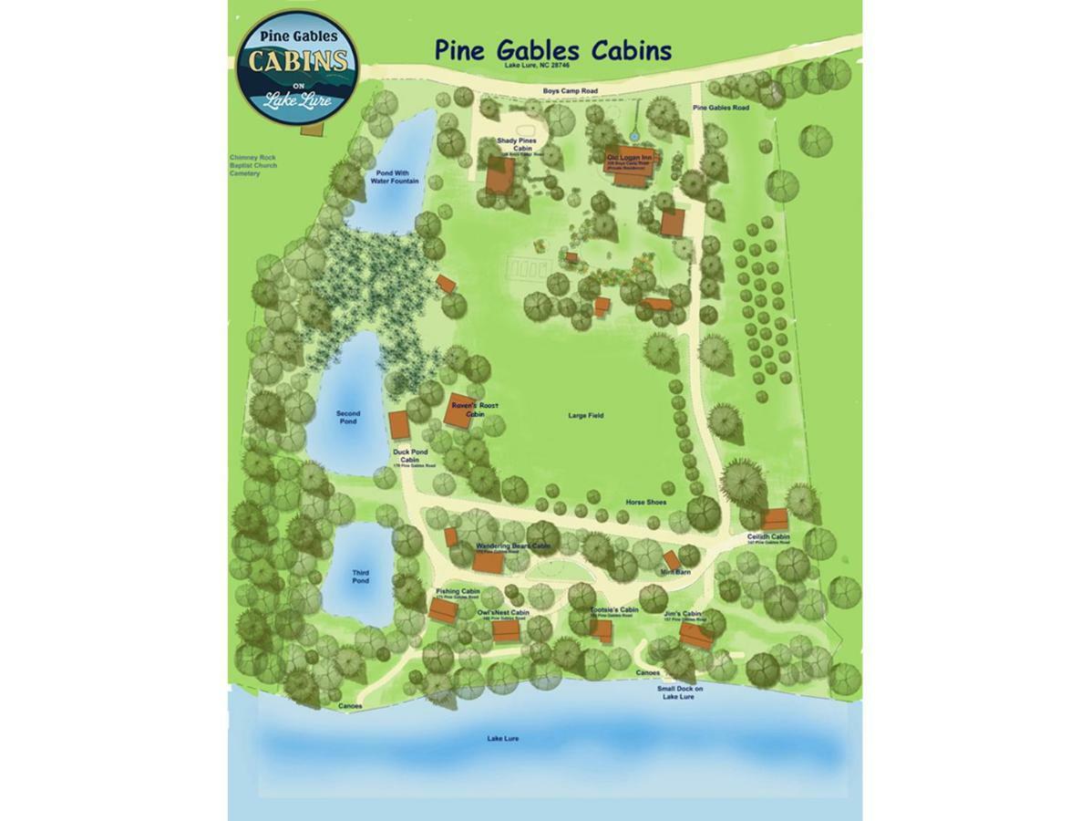Pine Gables Cabins Villa Lake Lure Esterno foto